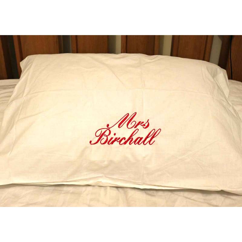 Mr & Mrs Personalised Pillow Case and Pillow