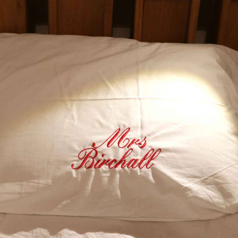 Mr & Mrs Personalised Pillow Case and Pillow