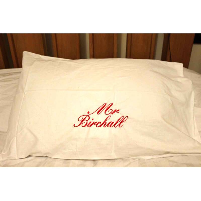 Mr & Mrs Personalised Pillow Case and Pillow