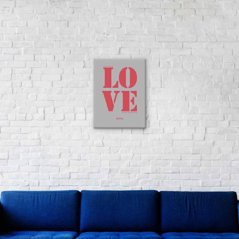 With Lots Of Love Stretched Canvas 12x16 Inch