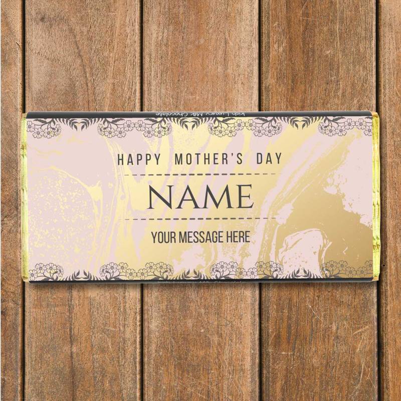 Happy Mother'S Day Personalised Chocolate Bar