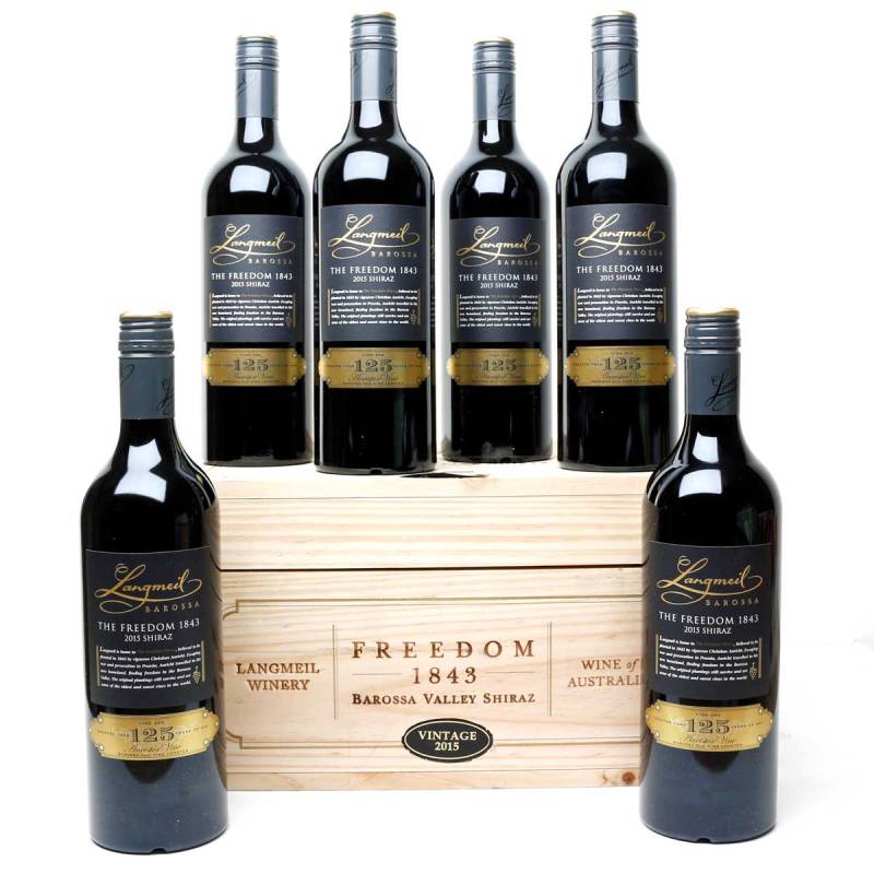 Case of Langmeil Shiraz 'The Freedom' 2015