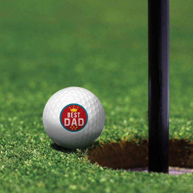 Best Dad Personalised Golf Ball