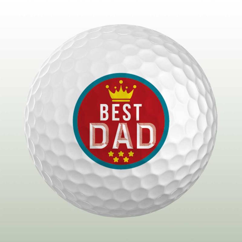 Best Dad Personalised Golf Ball