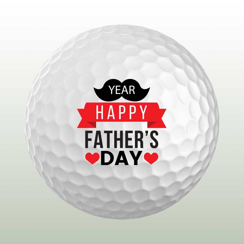 Happy Father's Day Personalised Golf Ball - Set of 3 Balls