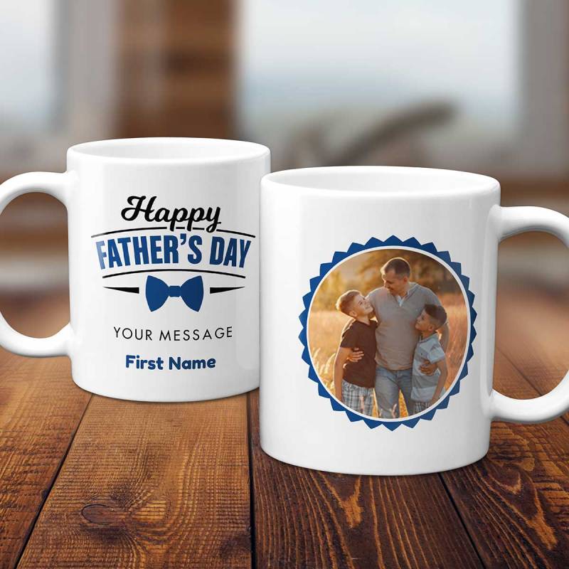 Happy Father'S Day Personalised Photo Mug