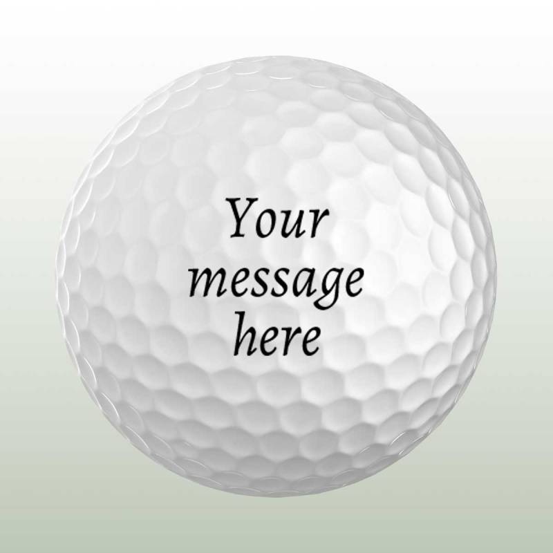 Any Text Personalised Golf Ball