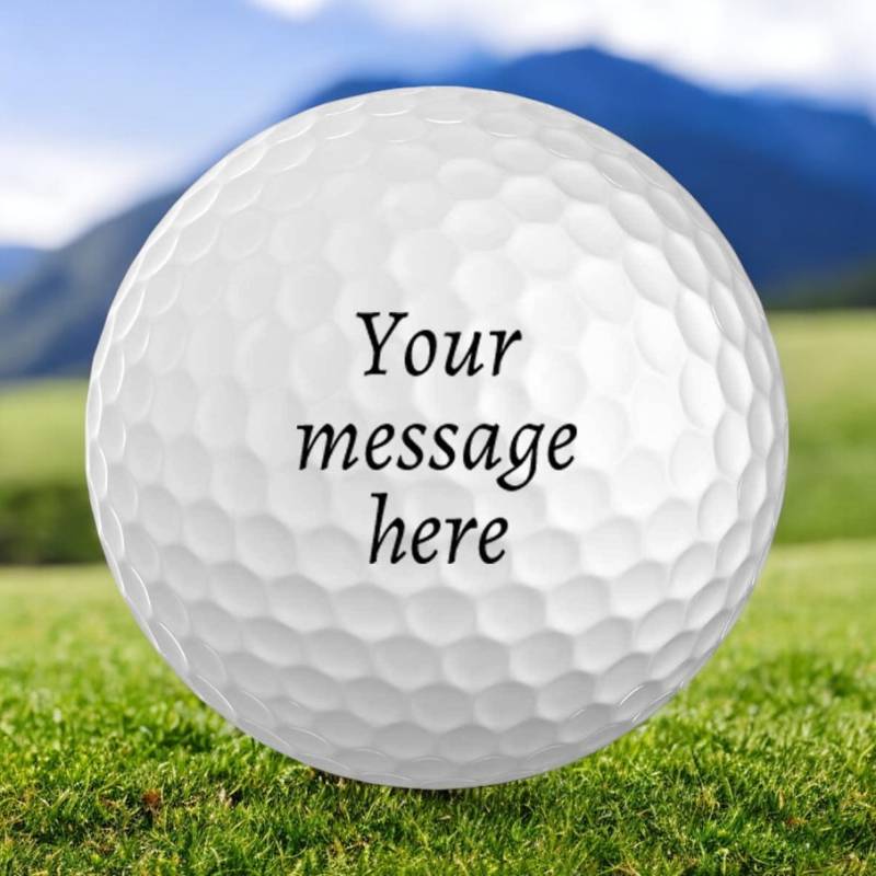 Any Text Personalised Golf Ball - Set of 3 Balls