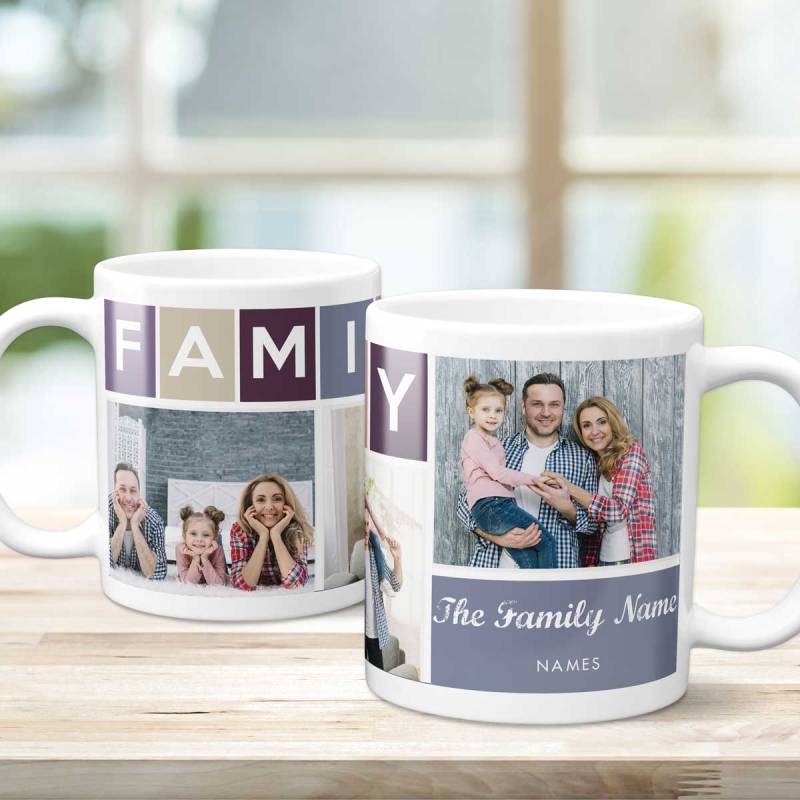 Family Surname Personalised Photo Mug