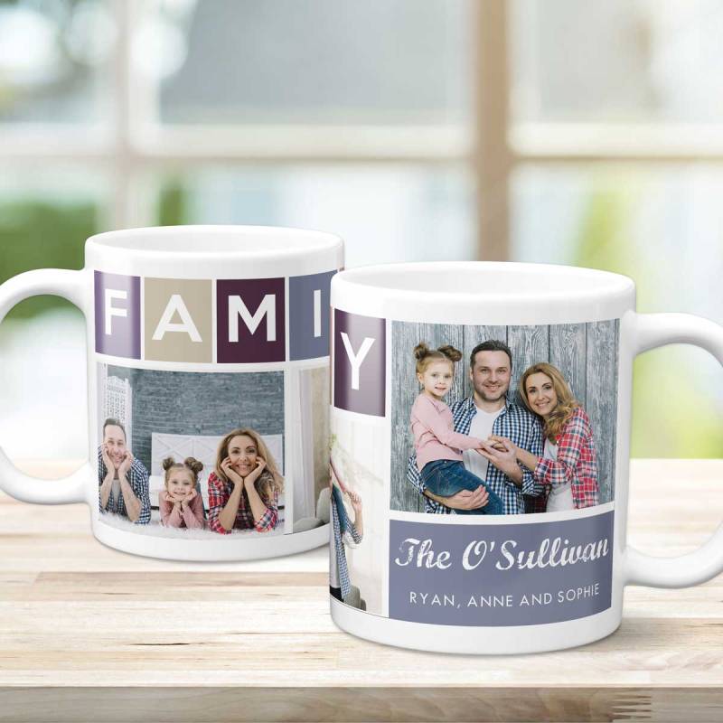 Family Surname Personalised Photo Mug