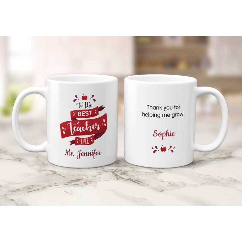 To The Best Teacher Personalised Mug