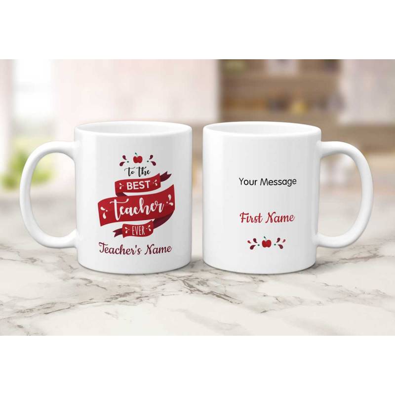 To The Best Teacher Personalised Mug