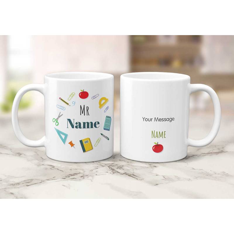 Mr Any Name Any Message Teacher's Day Personalised Mug