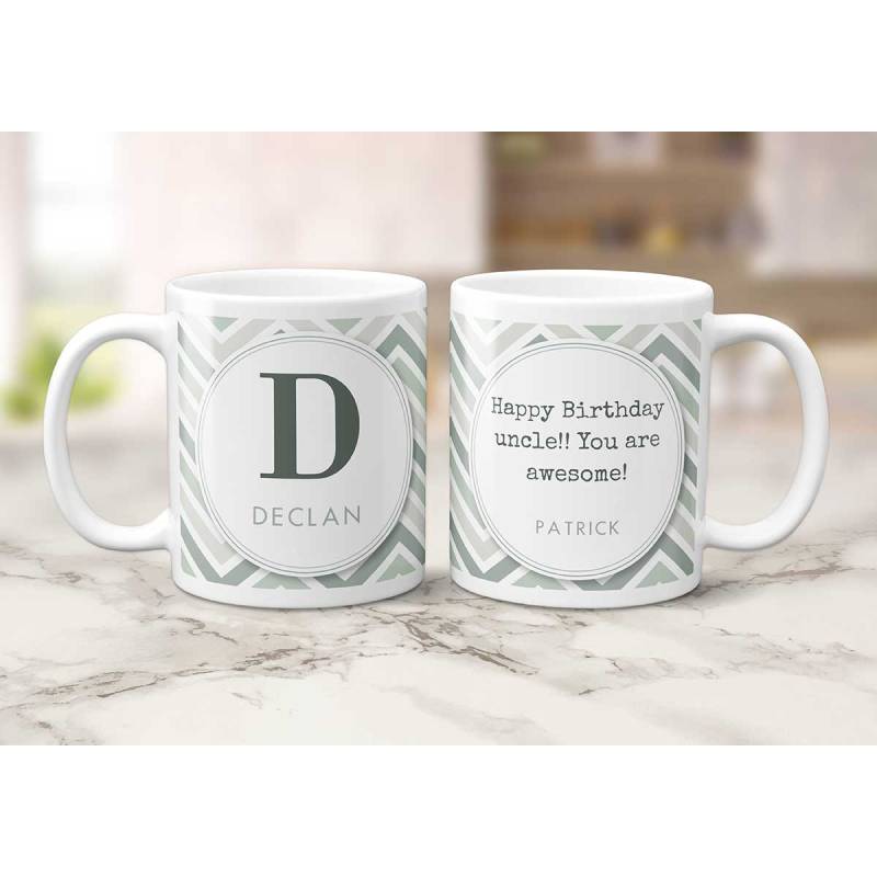 Any Name Any Message Grey Personalised Mug