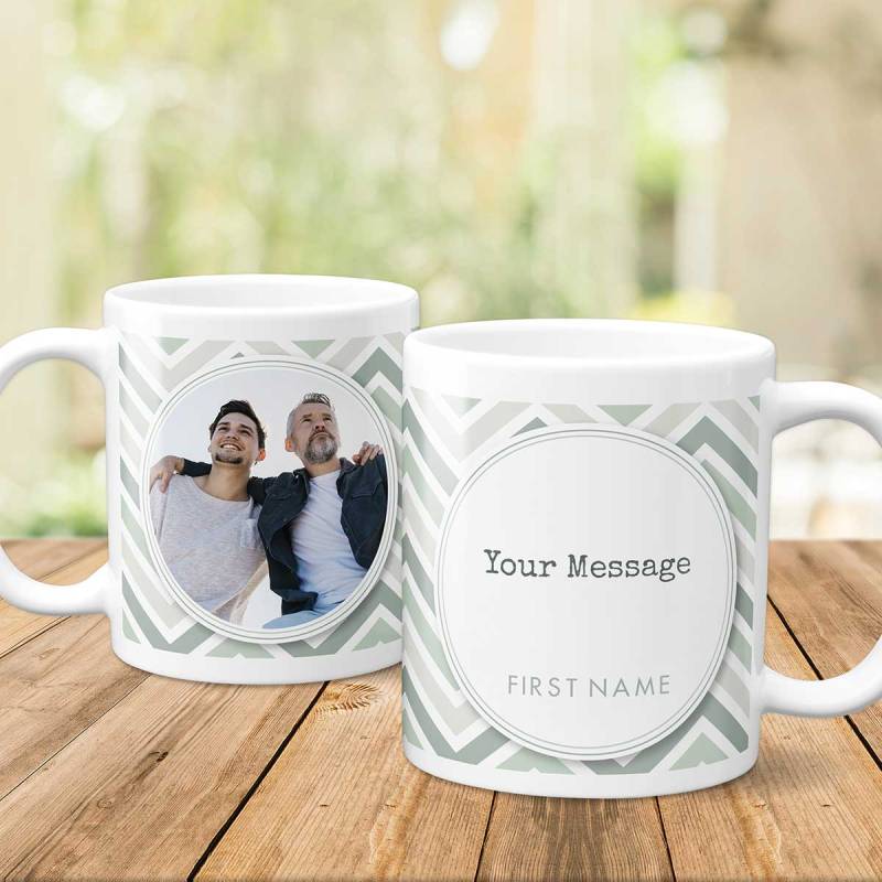 Any Photo Any Message Grey Personalised Mug