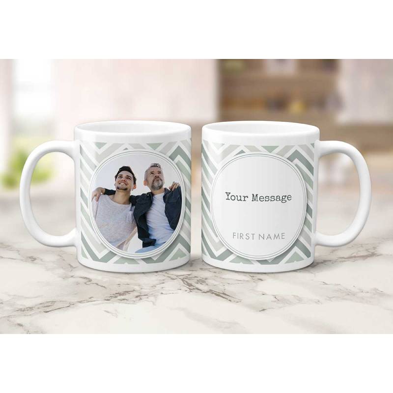 Any Photo Any Message Grey Personalised Mug