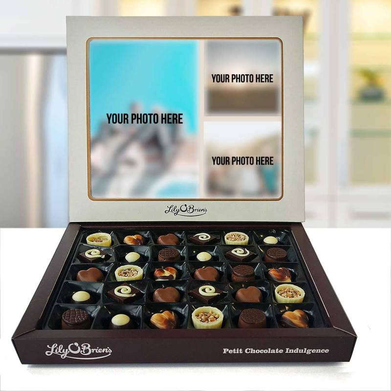 Any Three Photo Personalised Chocolate Box 290g