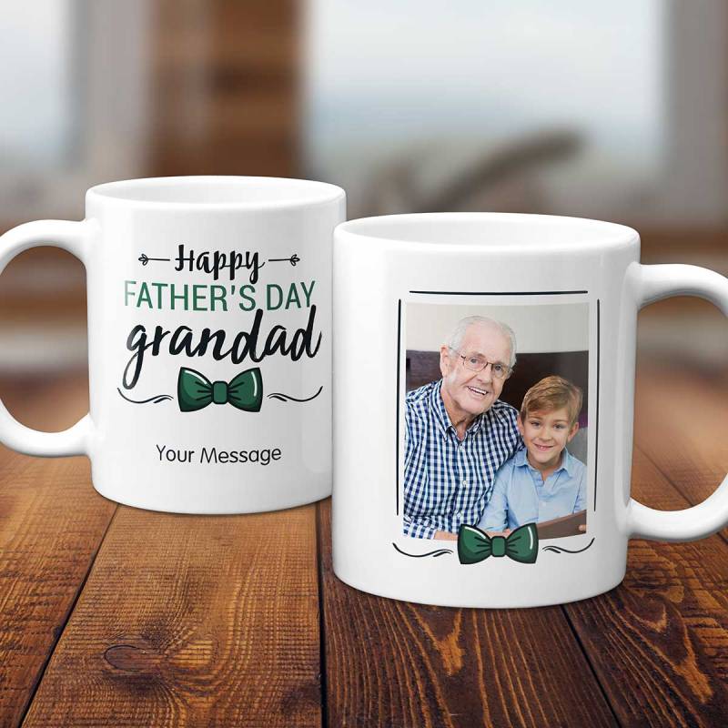 Happy Father's Day Grandad Personalised Photo Mug