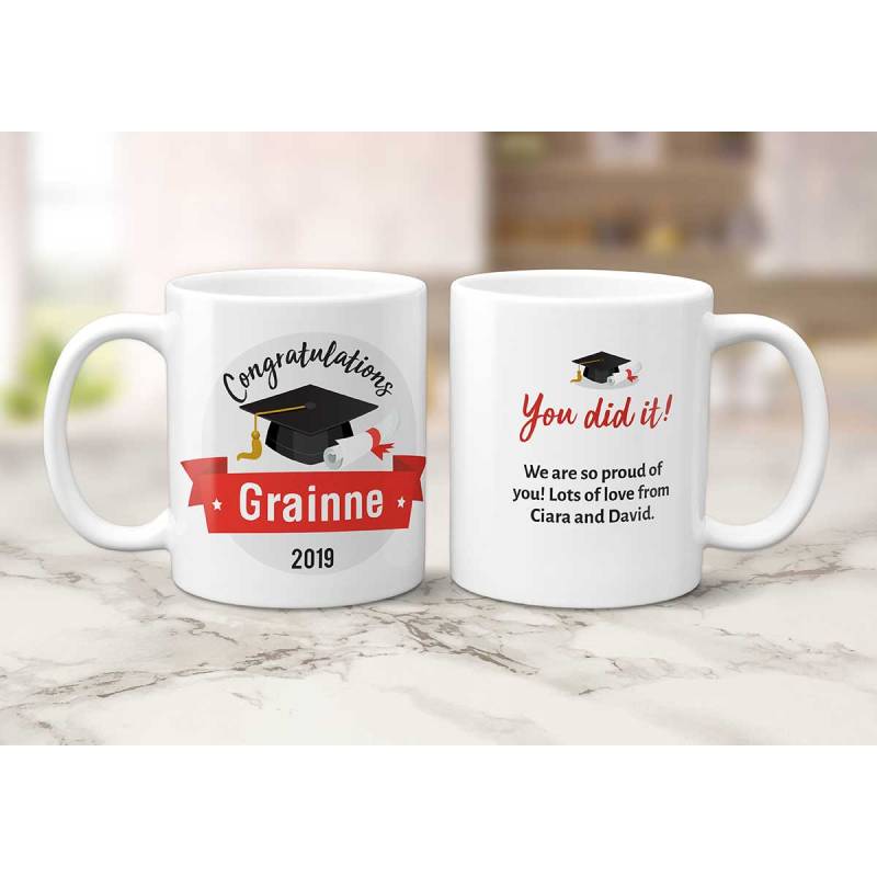 You Did It Graduation Personalised Photo Mug