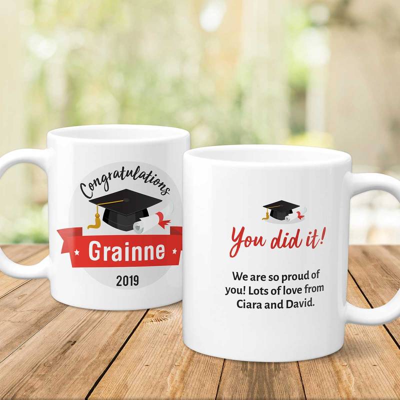 You Did It Graduation Personalised Photo Mug