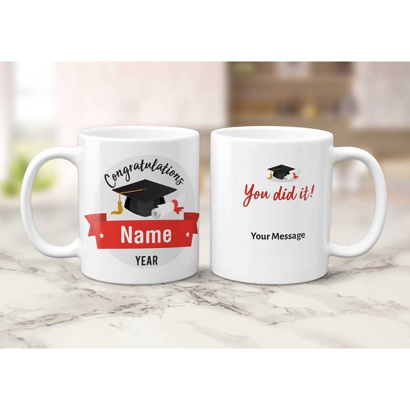 You Did It Graduation Personalised Photo Mug