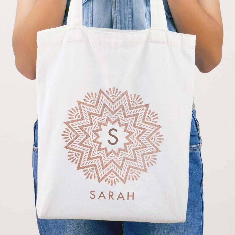 Initial And Any Name Personalised Tote Bag