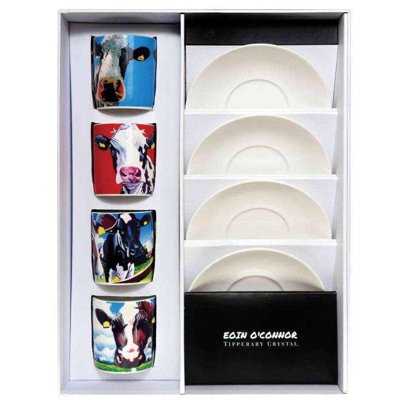 Eoin O'Connor Set of 4 Espresso Cups Party Pack