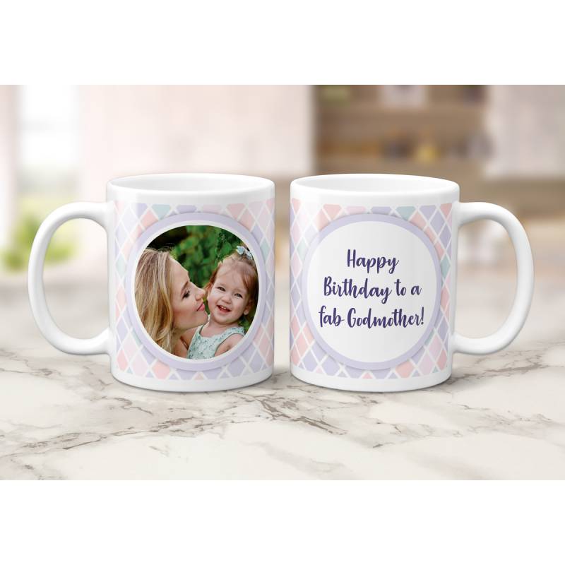 Any Photo Any Message Light Colours Personalised Mug