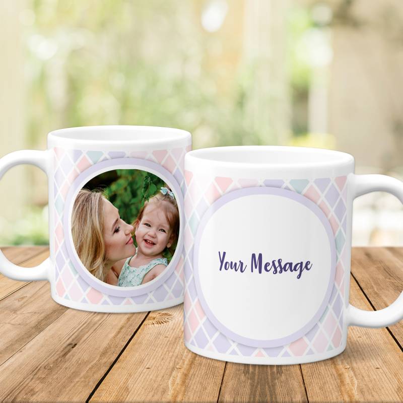 Any Photo Any Message Light Colours Personalised Mug