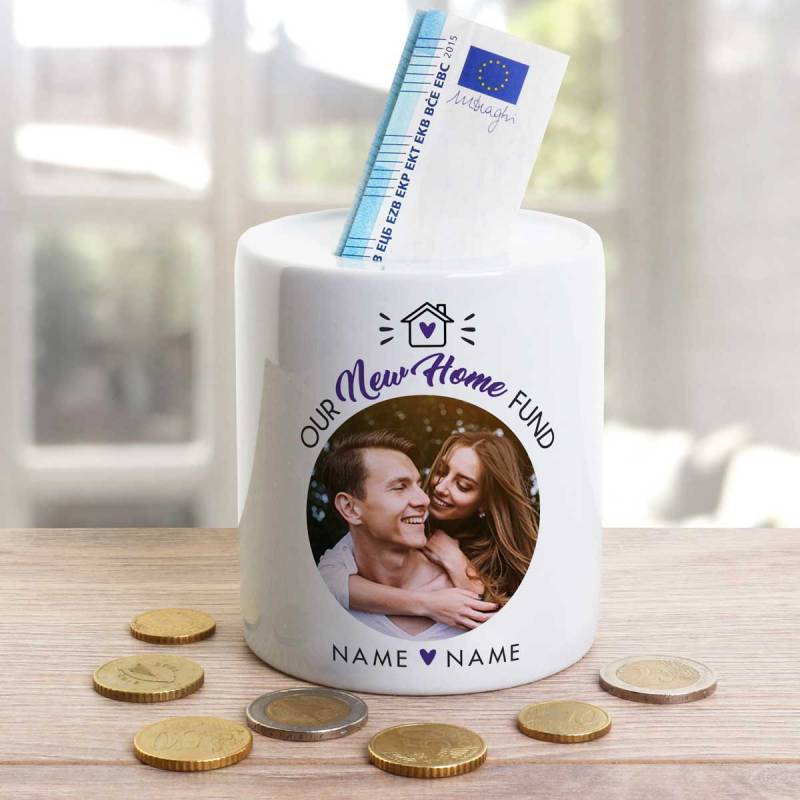 Our New Home Fund Personalised Money Jar