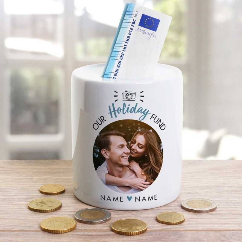 Our Holiday Fund Personalised Money Jar