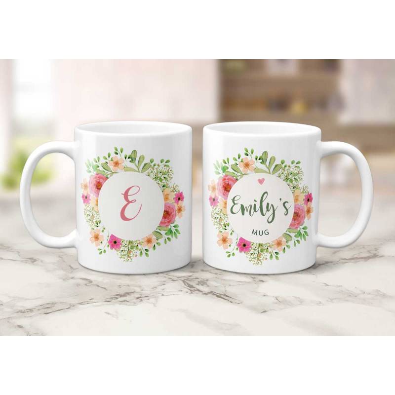 Any Name's Mug Floral Personalised Mug