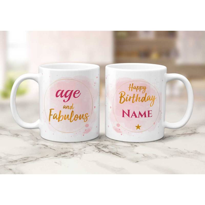 Happy Birthday Any Name Any Age Personalised Mug