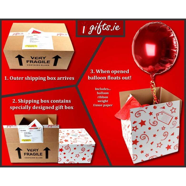 Heart Valentine Confetti Balloon in a Box