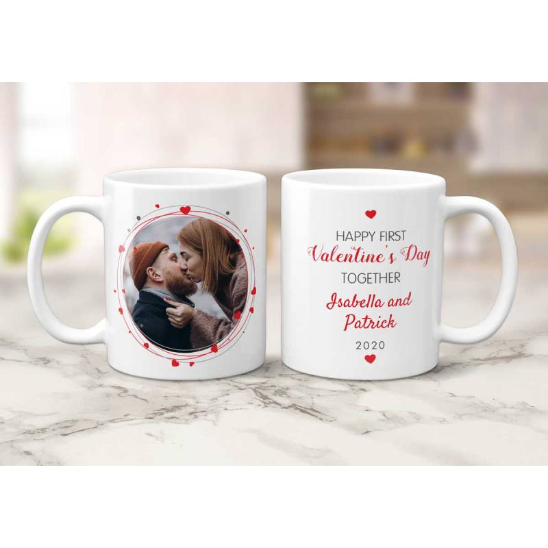 Happy First Valentine's Day - Personalised Mug