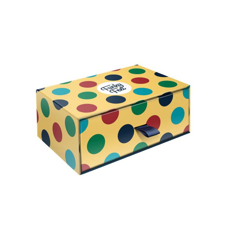 Funky Feet Men's Box Set - Large Polka Dot 3 Pack