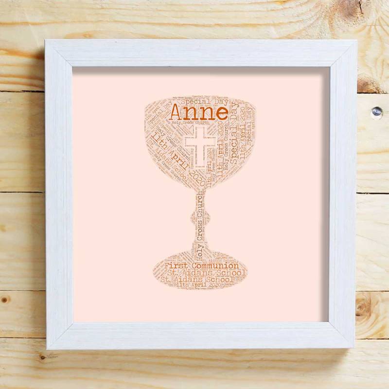 Chalice Word Cloud Box Frame