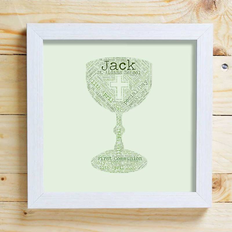 Chalice Word Cloud Box Frame