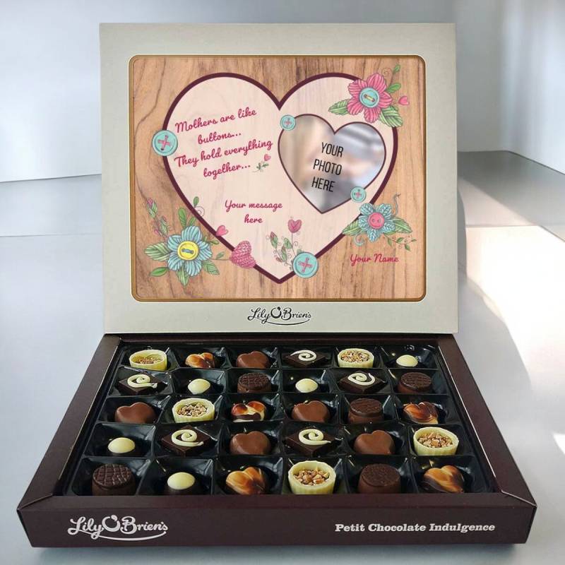 Mothers Are Like Buttons Personalised Chocolate Box 290g