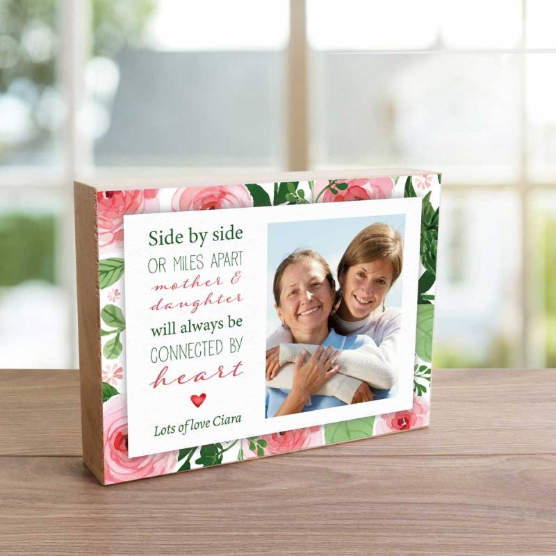 Mother And Daughter - Wooden Photo Blocks