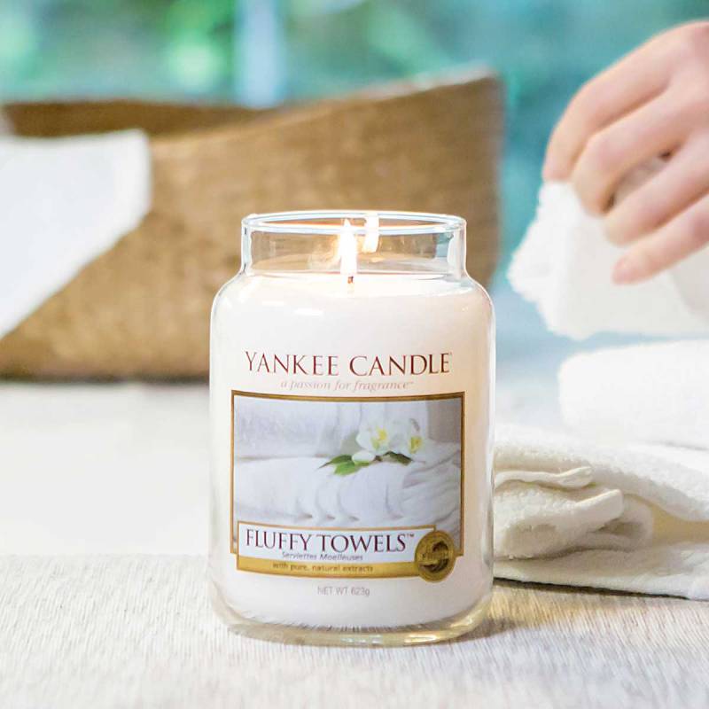 Fluffy Towels Large Jar from Yankee Candle