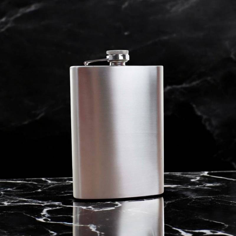 Hip Flask with 2 Cups and Funnel - Personalised