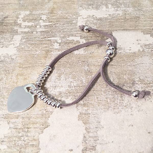 Personalised Benitas Friendship Bracelet - Grey