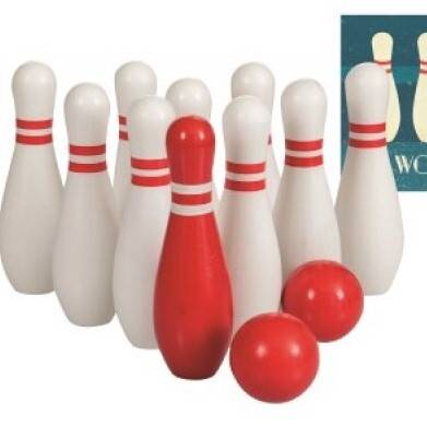 Wooden Bowling Game