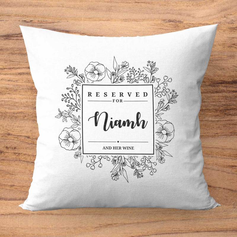 Reserved For Any Name Personalised Cushion Square