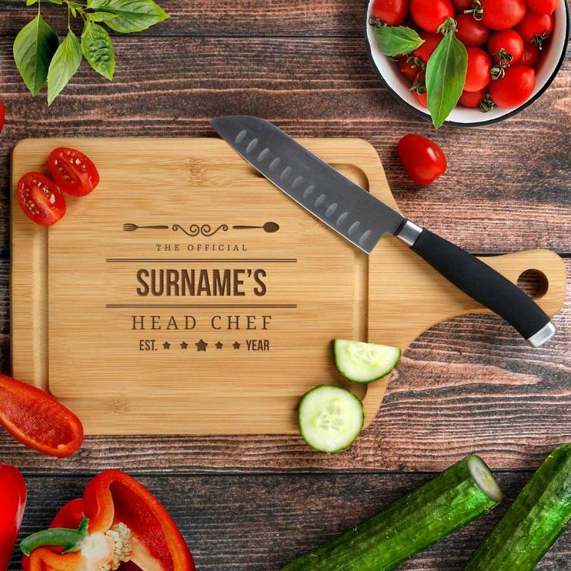 Head Chef Engraved Chopping Board