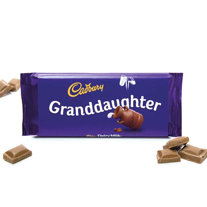 Granddaughter - Cadbury Dairy Milk Chocolate Bar 110g