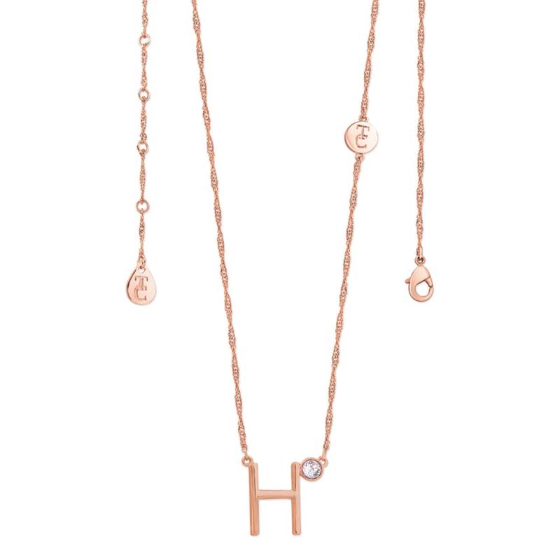 Letter H Rose Gold Pendant