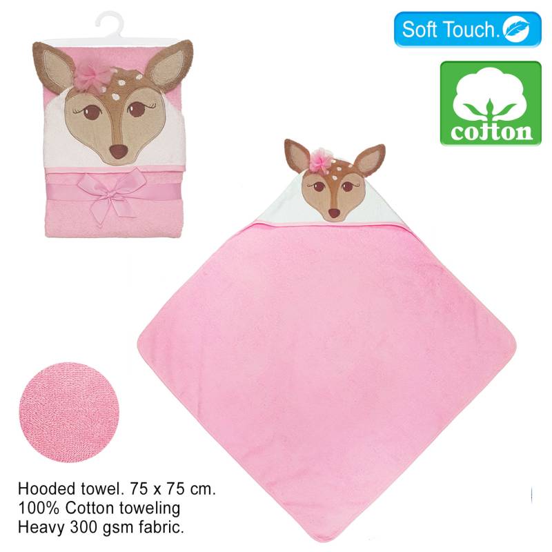 Deer Hooded Toweling Wrap