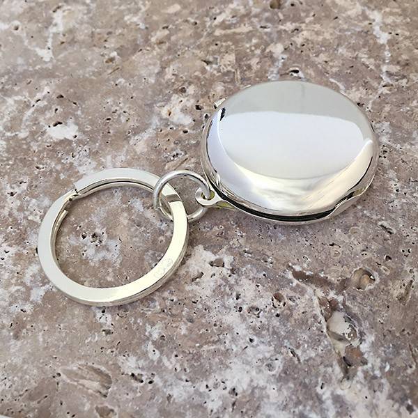 Double Mirror Keyring - Engraved With Your Message